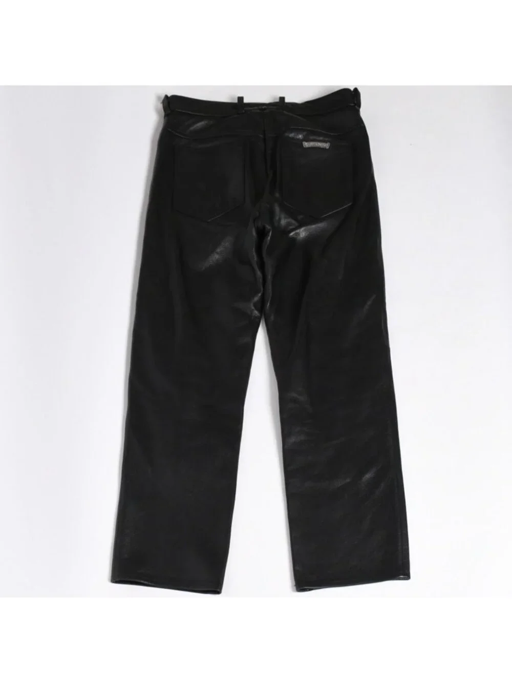 Chrome Hearts Flare Knee Pocket Leather Pants Vintage Model